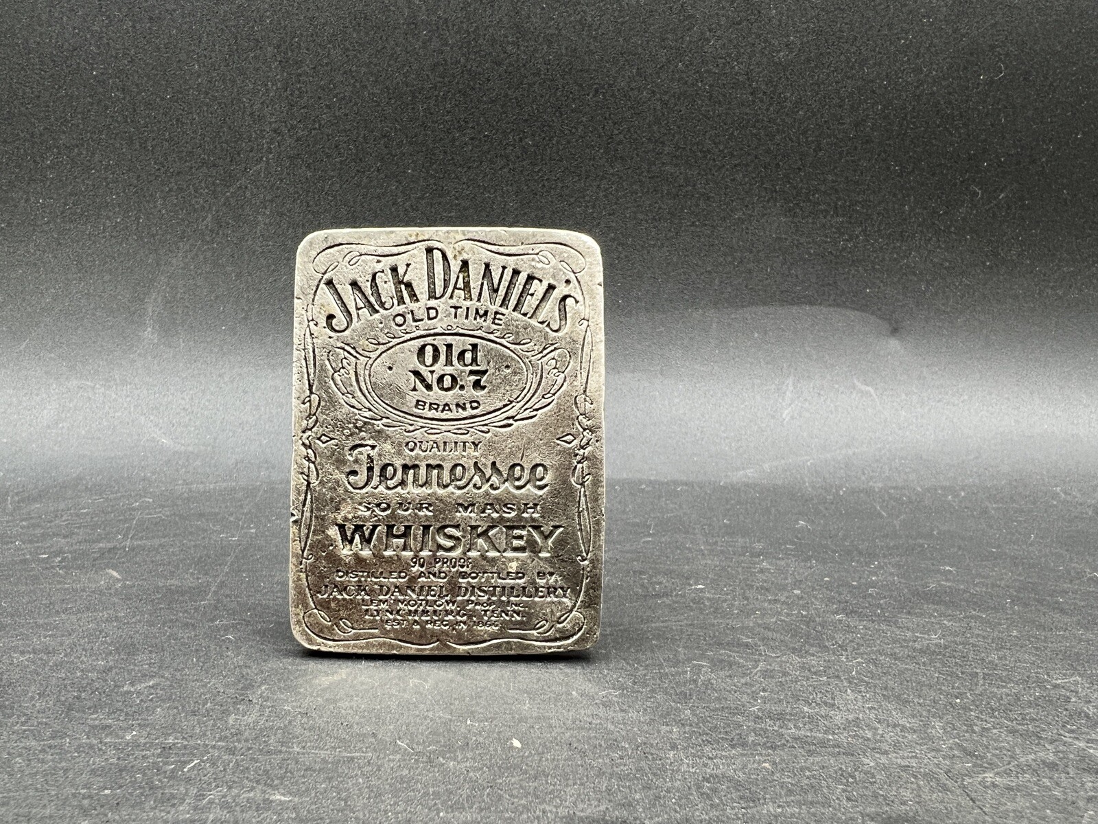 Jack Daniels Whiskey Belt Buckle 675 USA Solid Old No. 7 Old Time Tennessee
