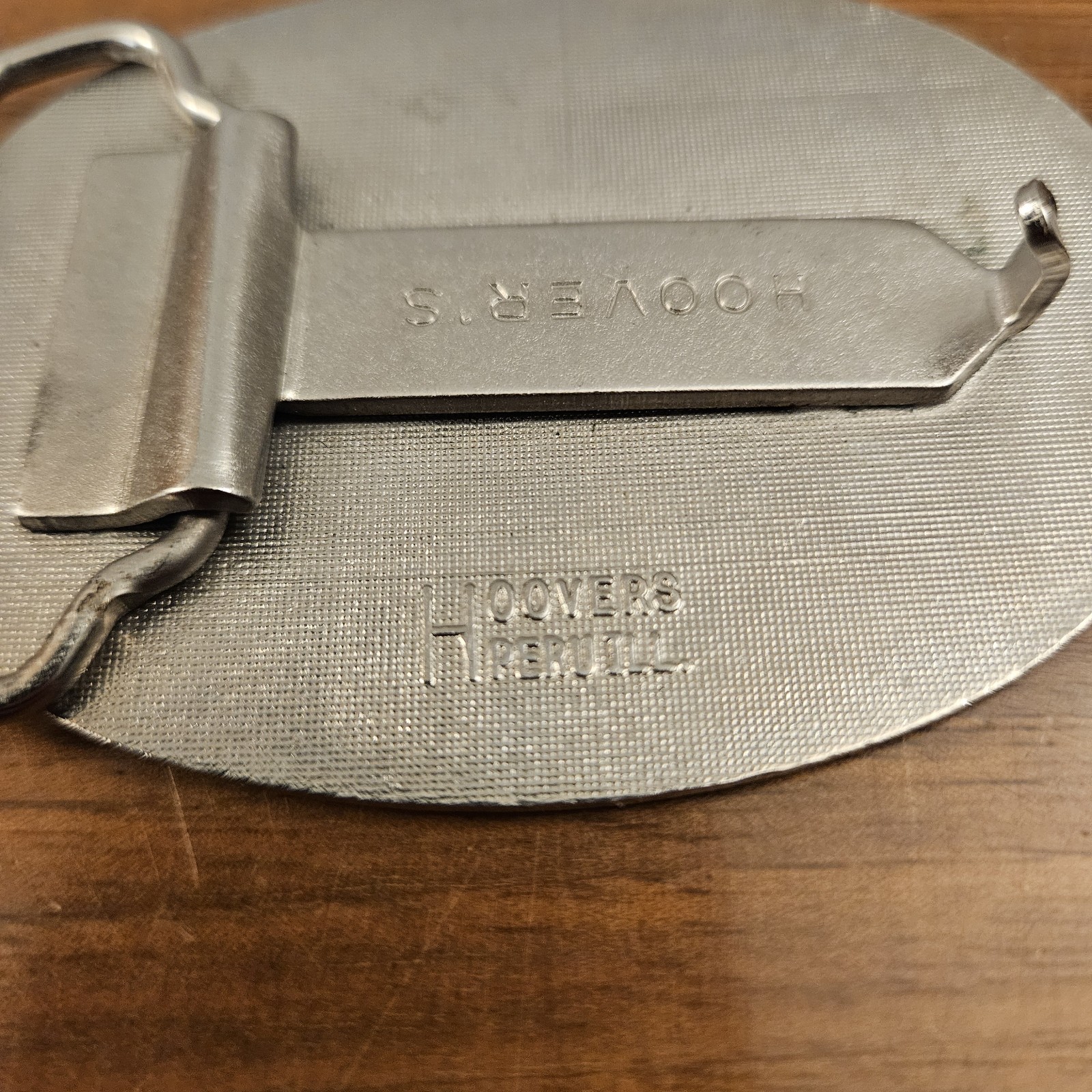 Vintage CRST Transportation Company Belt Buckle Hoovers Metal Enamel