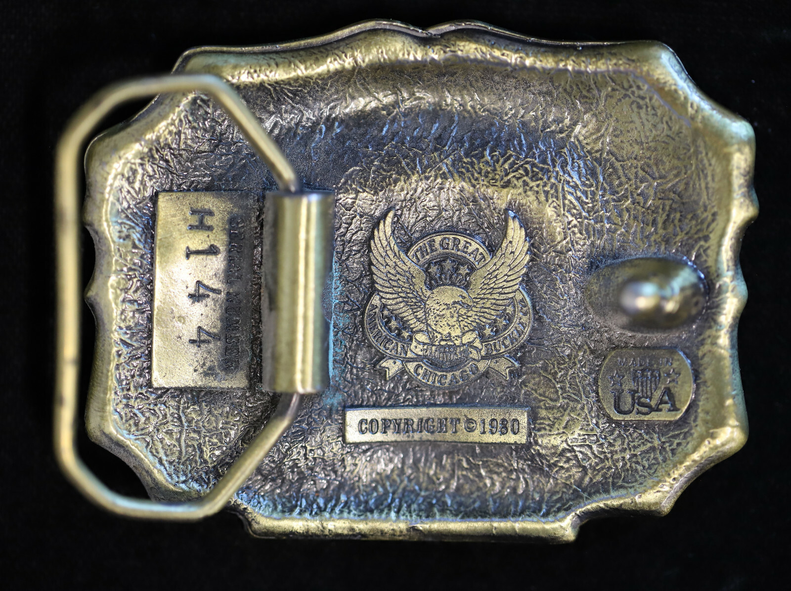 The Great American Buckle Co. Colorado Rockies Metal Belt Buckle Mountains H144