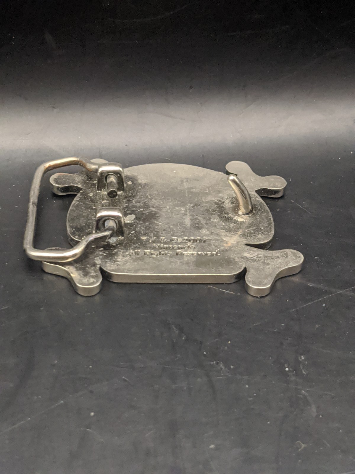 Super Mario Brothers Evil Toad Mushroom Belt Buckle Metal Vintage Rare Pre-owned