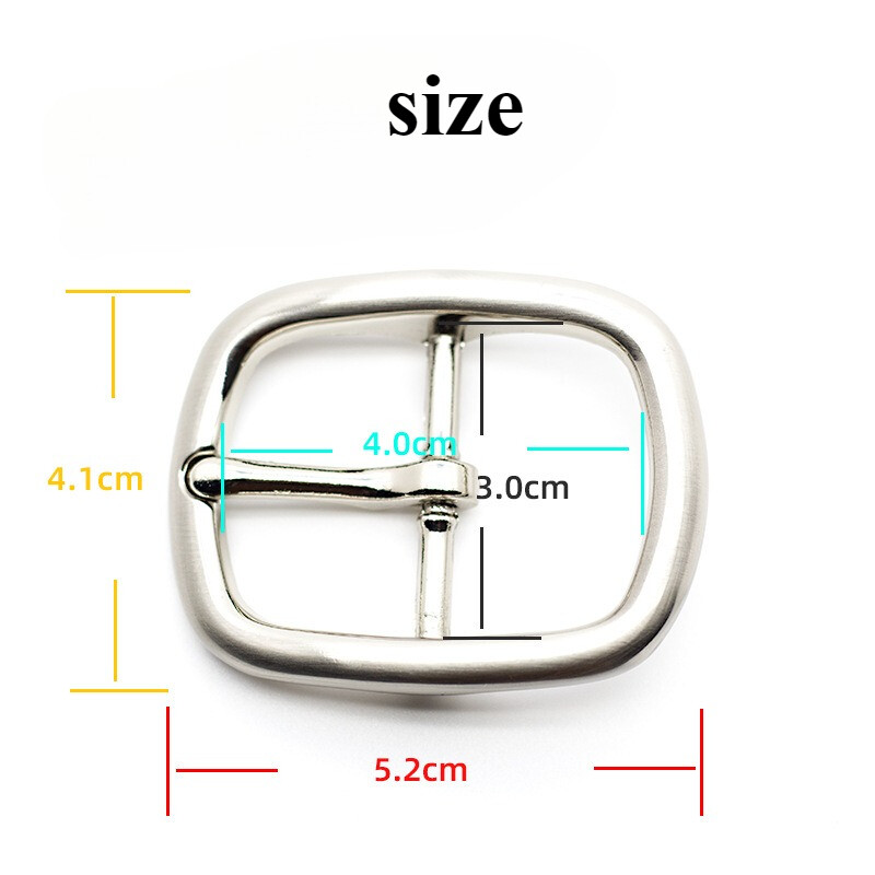 1X 30mm Belt Buckle Single Prong Rectangle Replacement Tongue Pin Buckle for Men