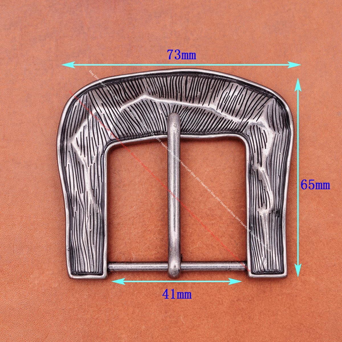 Western Cowboy Leathercraft Wide End Bar Pin Belt Buckle Replacement fits 40mm