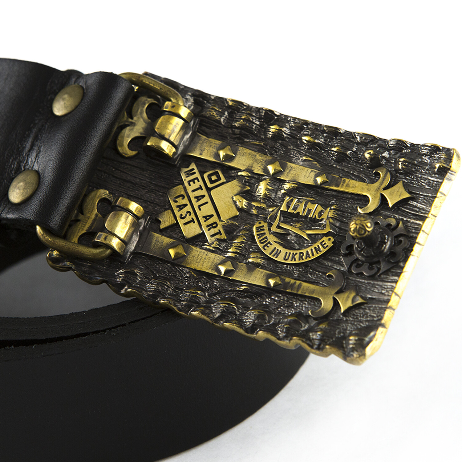 Brass belt buckle Engraved, Slavic sign, Ukrainian carvings style belt buckle