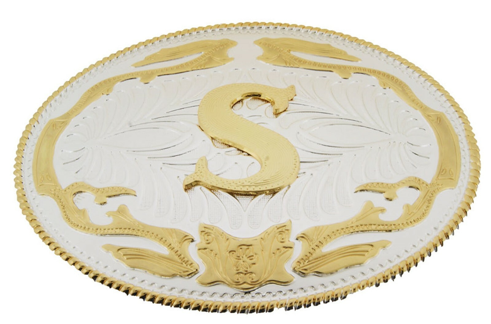 Initial A-Z Letter Belt Buckle Western Men Women Really Cowboy Rodeo Gold Silver