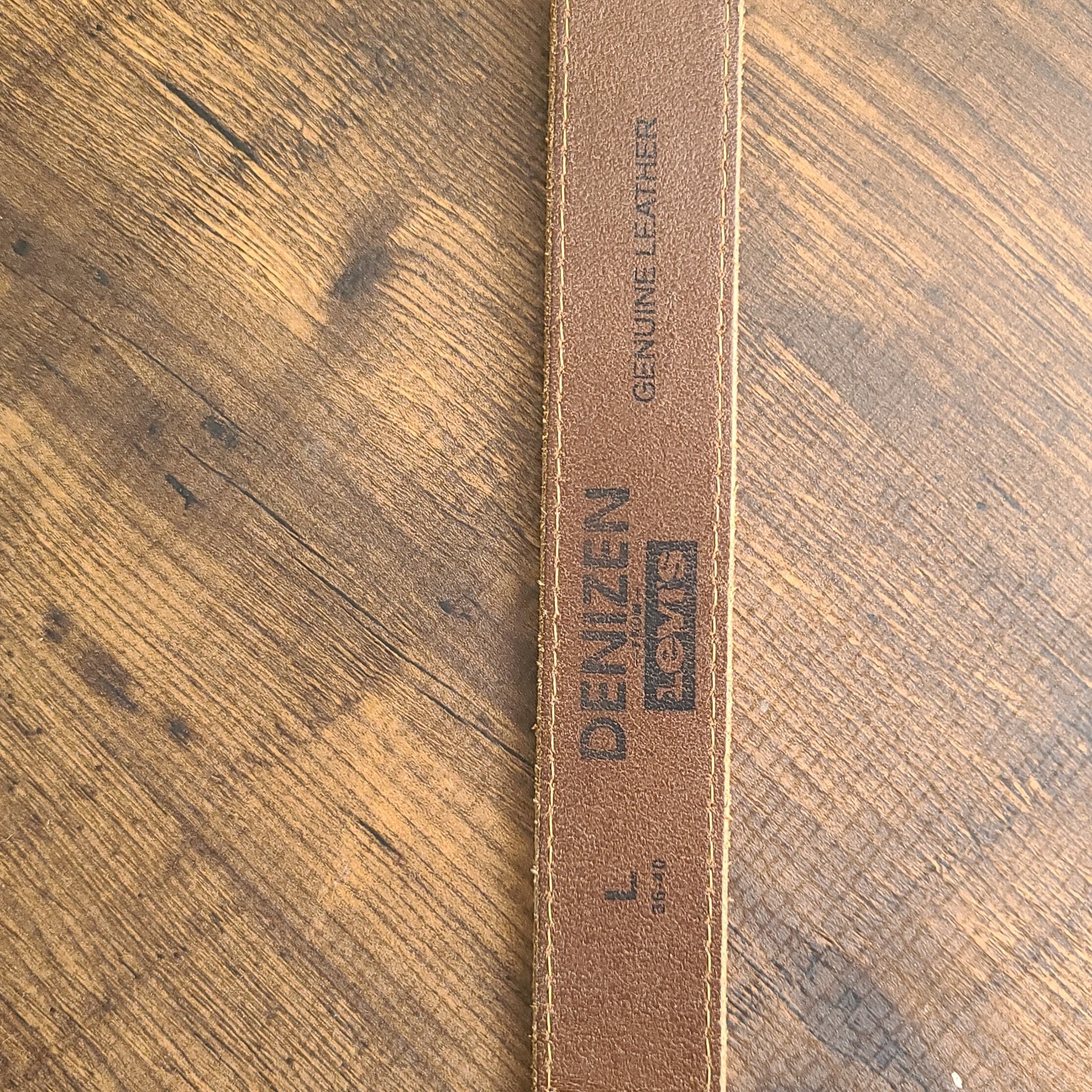 Levi Denizen belt L 36-40 light Brown Tan Distressed Adjustable