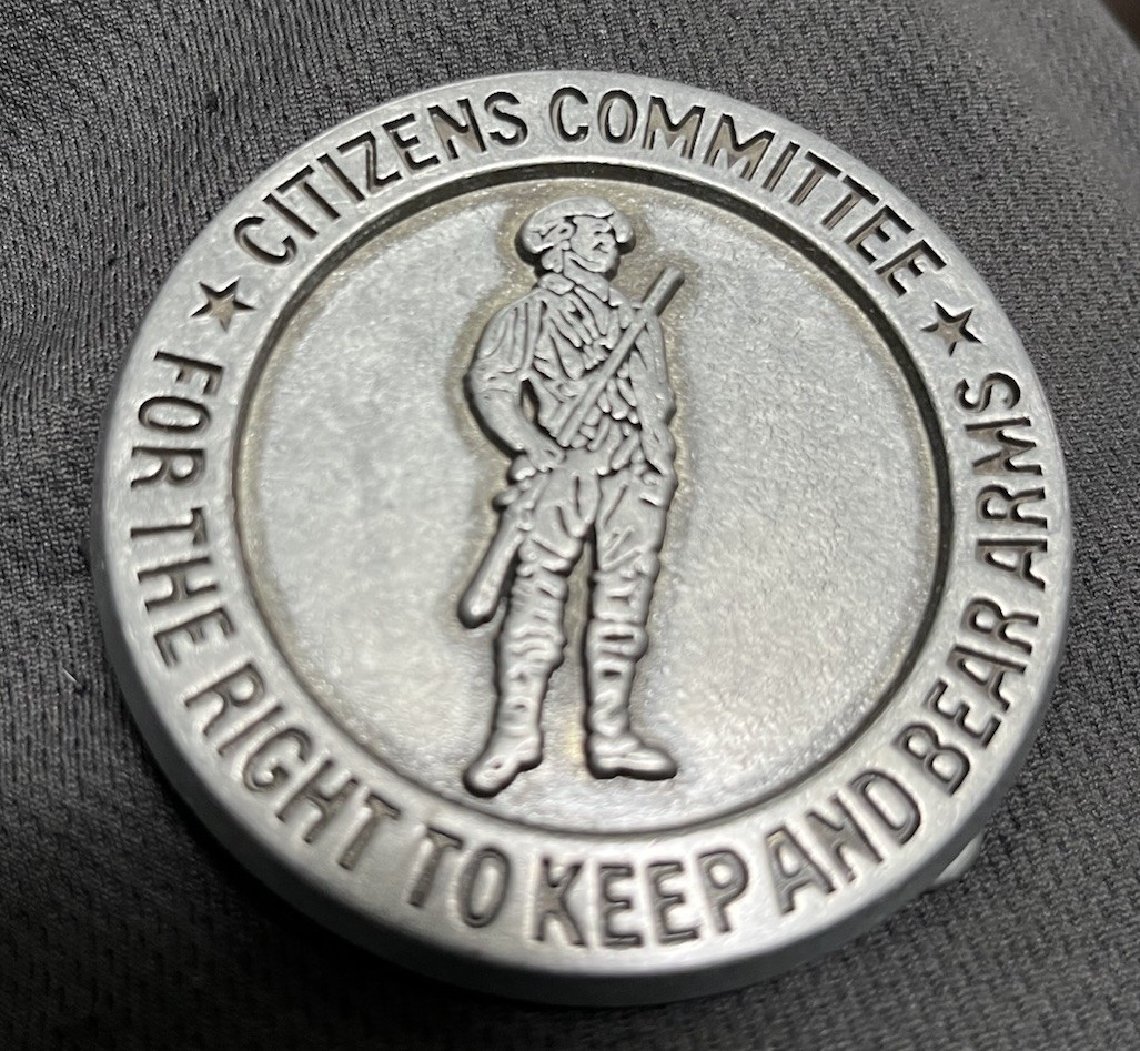 Citizens Committee For The Right To Keep And Bear Arms Belt Buckle Made in USA