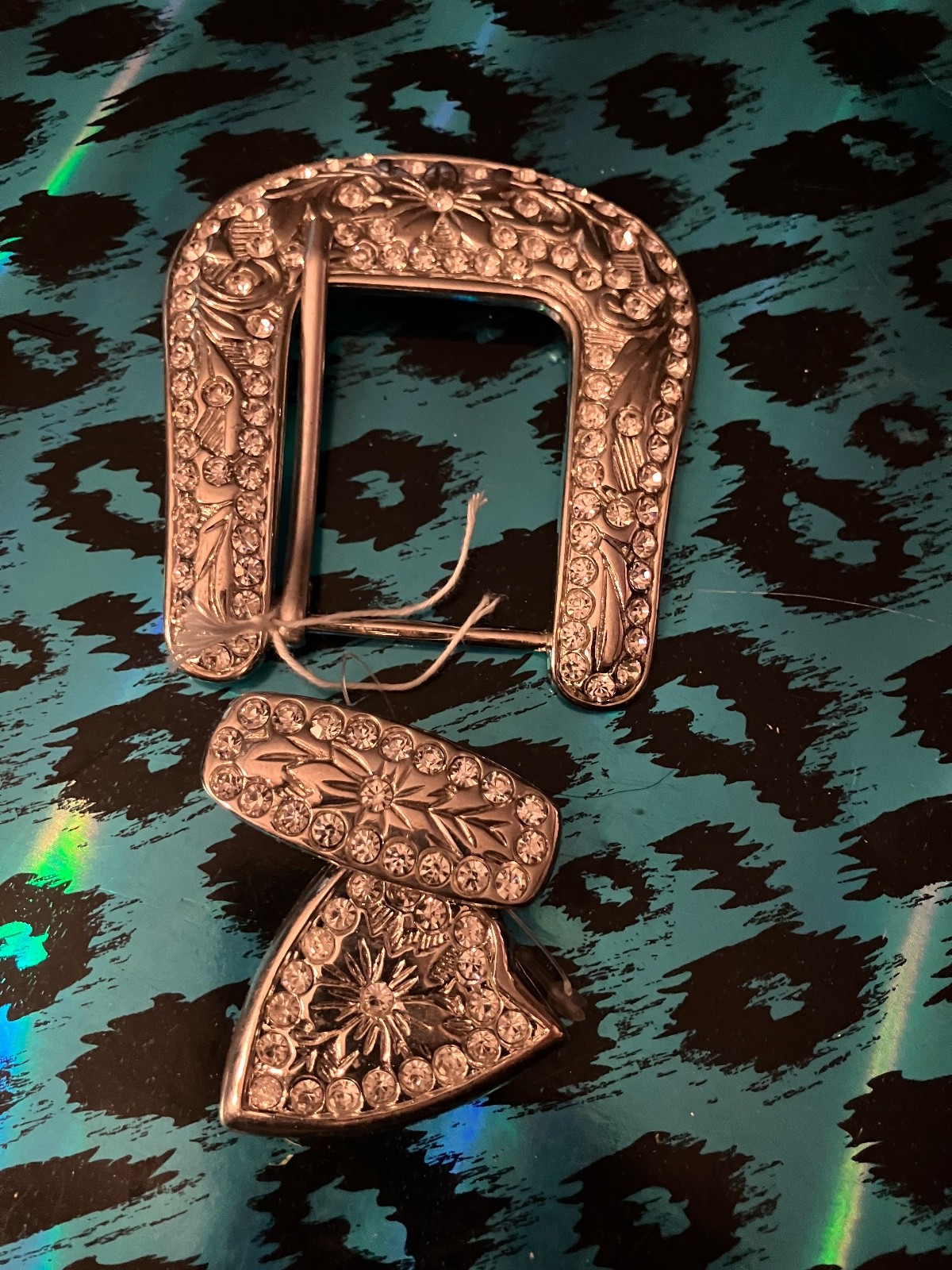 Rhinestone Western Belt Buckle and add ons bling