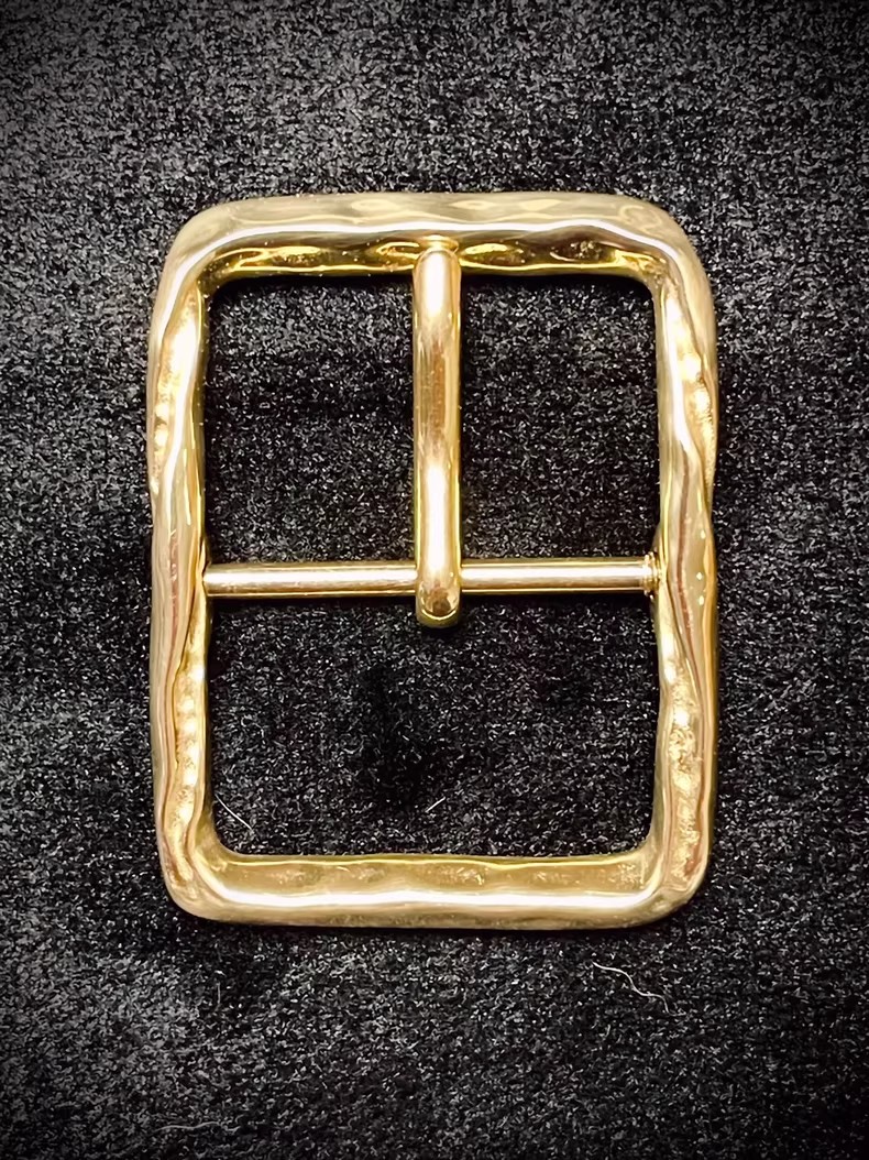 Made in Italy Jewelry-grade gold-plated belt buckle 23mm 35mm Width