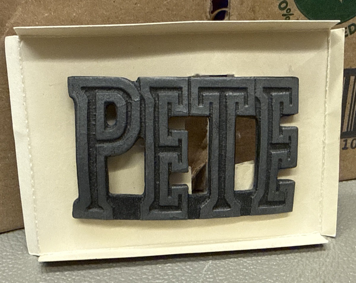 “Pete “ Hand Crafted Buckle – By Chad Mfg Company of Denver Colorado