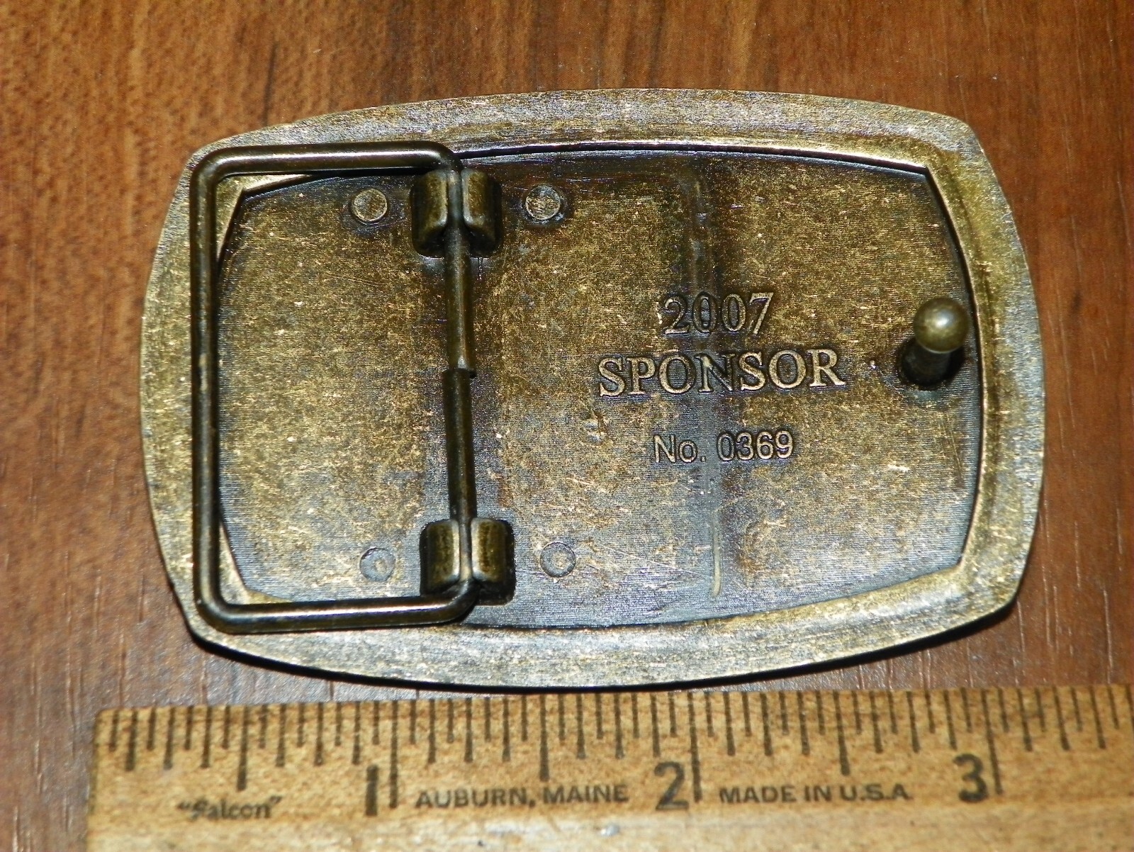 2007 Brass Belt Buckle – THE AMERICAN VETERANS DIABLED FOR LIFE MEMORIAL
