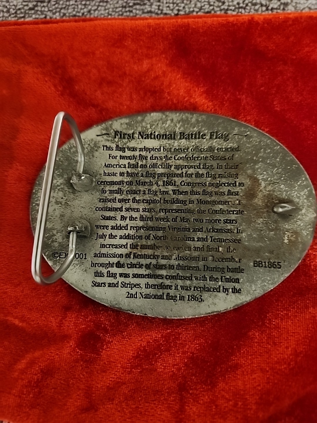 First National Flag Belt Buckle