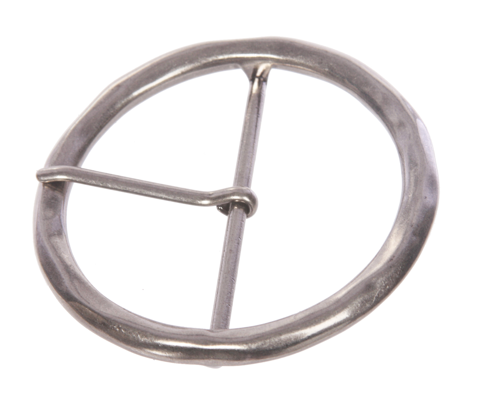 2 3/4&Prime; (70 mm) Single Prong Round Circle Center Bar Belt Buckle