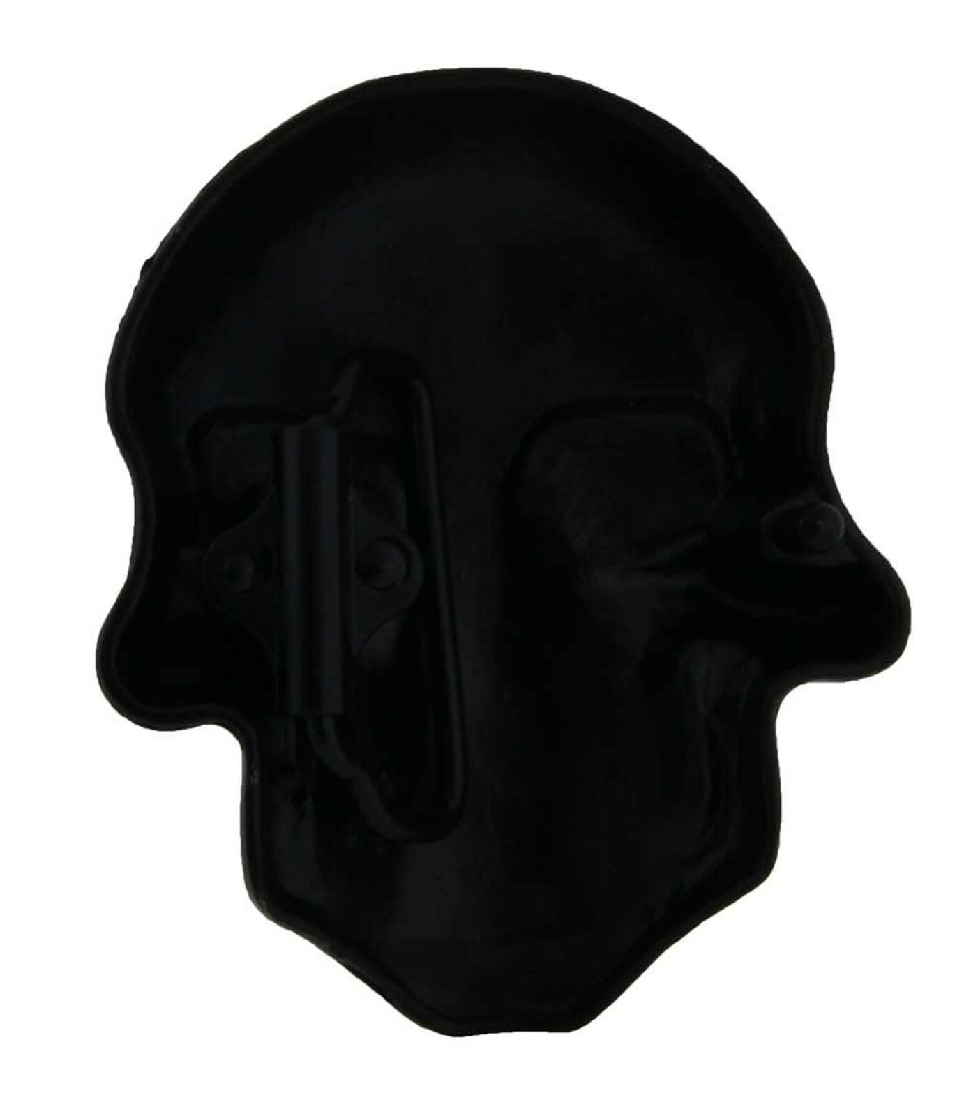 Skull Belt Buckle Grill Bling Black Metal Gothic Tattoo Halloween Party Skeleton