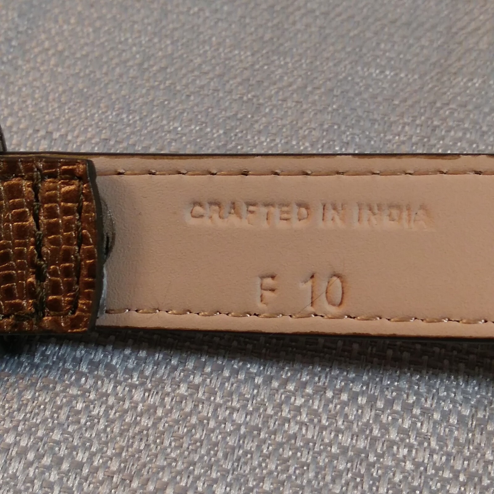Cole Haan Belt Size M Gold and Black Color 43 in x .5 in