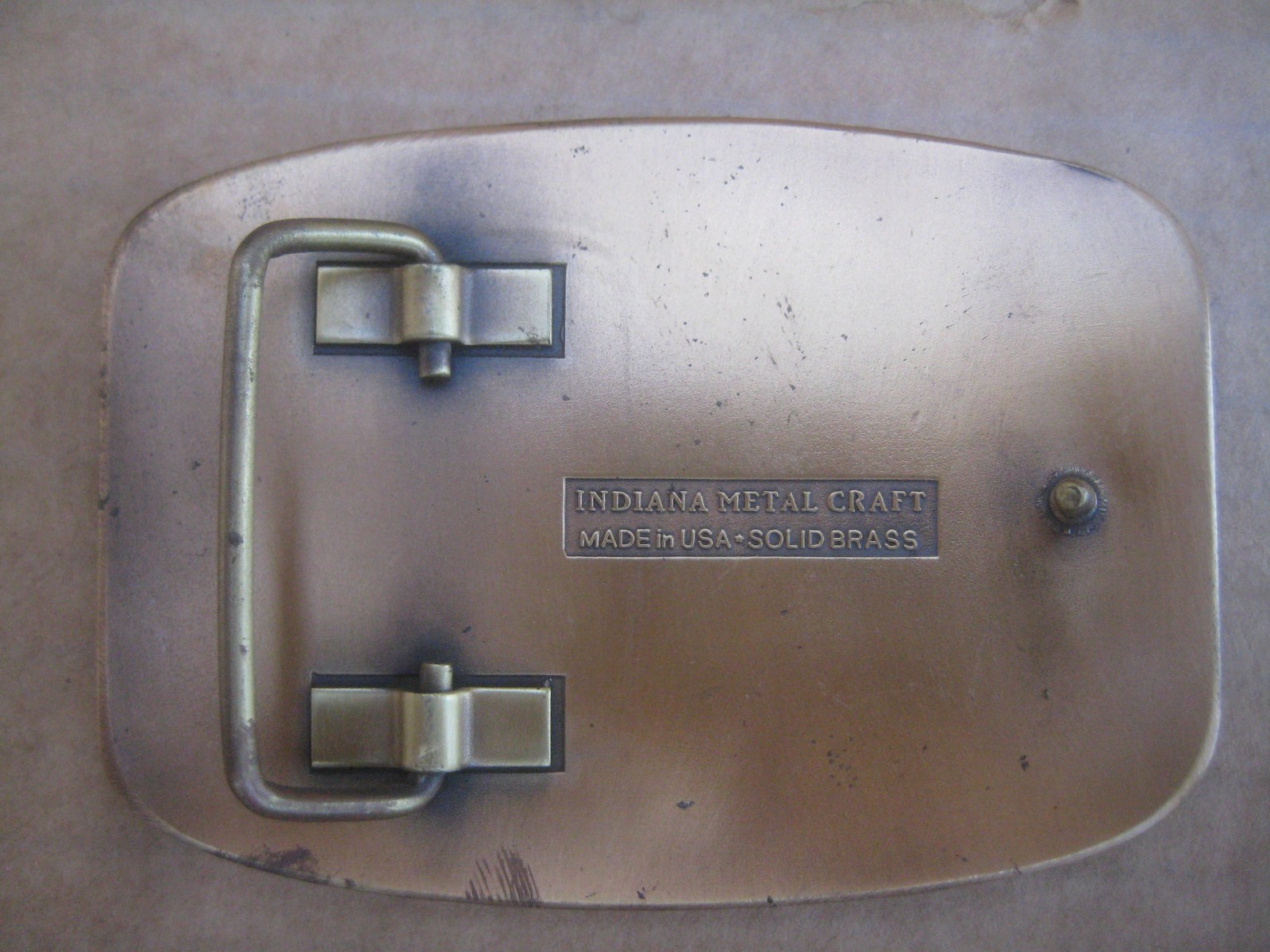 Vintage OSL Crane Brass Belt Buckle – Indiana Metal Craft