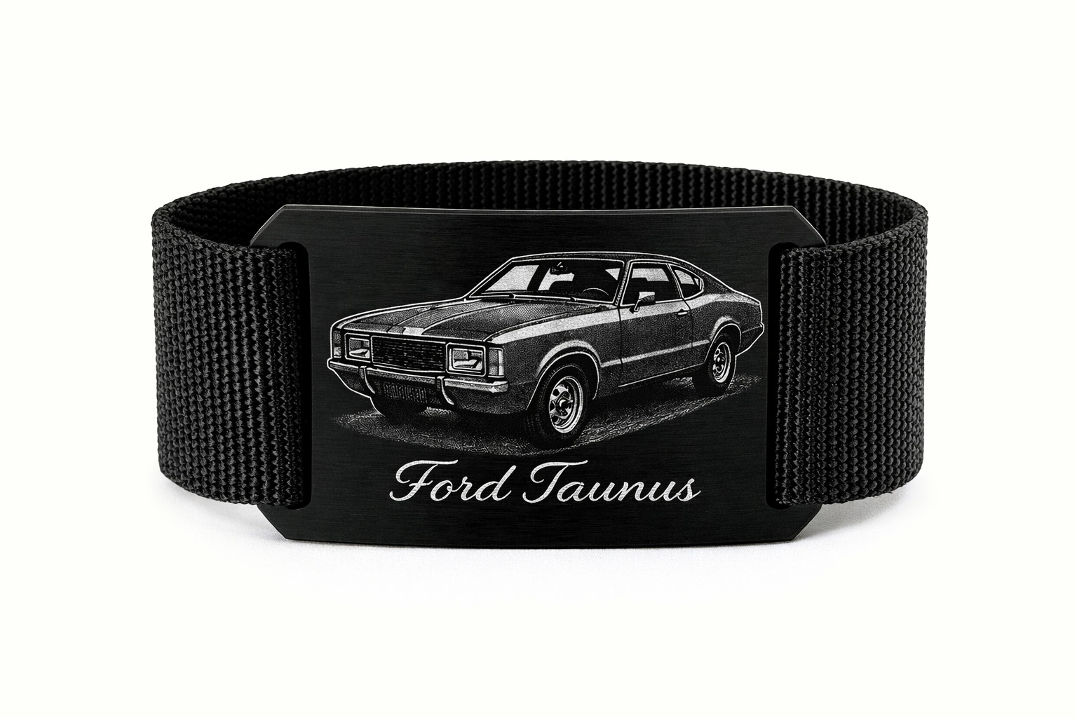 Crios branding belt aluminium buckle Ford Taunus vintage legend