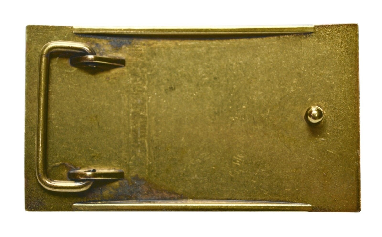 FL103 Vintage Steampunk Antique Brass Plated American USA Flag Buckle 34mm