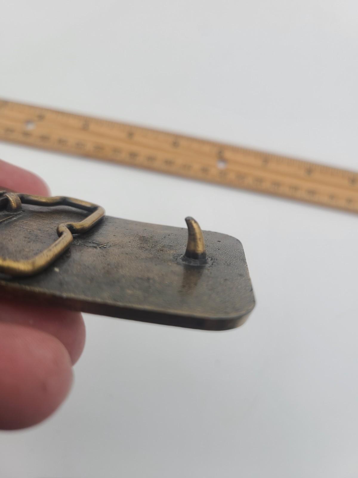 Vintage Mitsubishi Excavator Belt Buckle Construction Heavy Equipment USA
