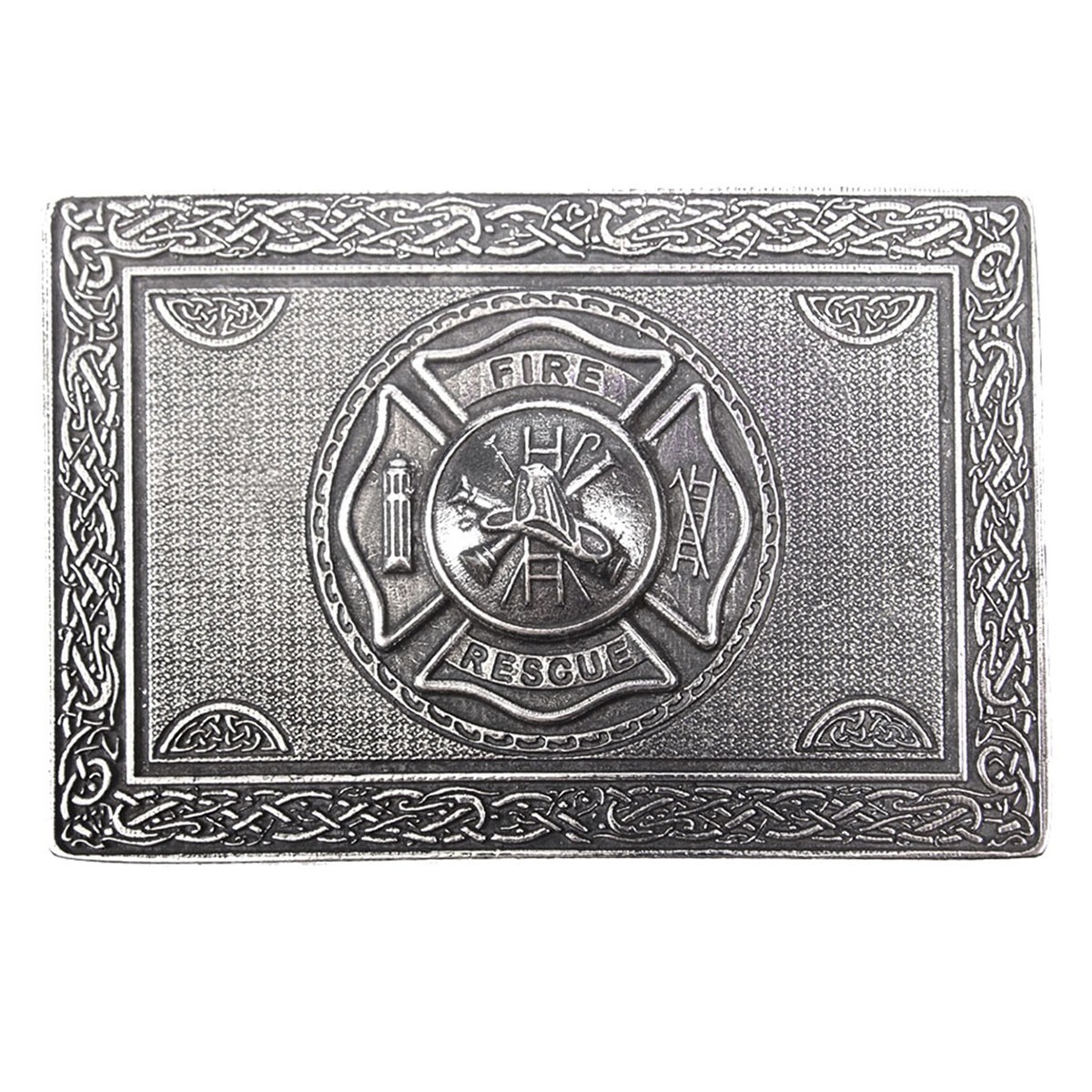 Fire Fighters Pewter Kilt Belt Buckle – Made in Scotland