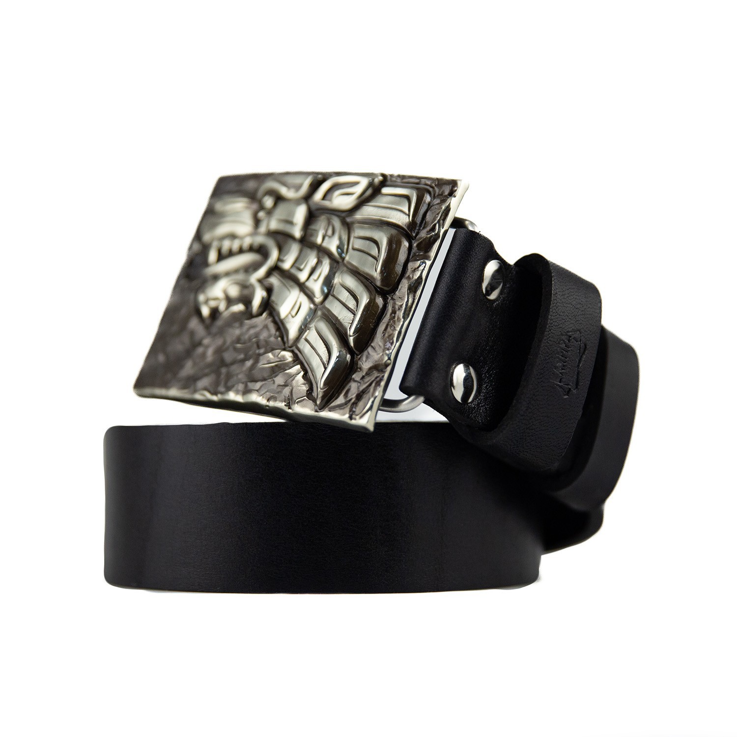 Iron Wolf german silver belt buckle, Vikings wolf, Norse pagan celtic accessory
