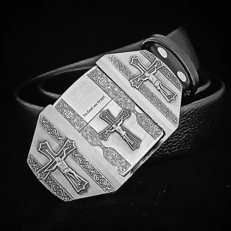 Creative Men&rsquo;s Belt Lighter Metal Belt Buckle Small Tool