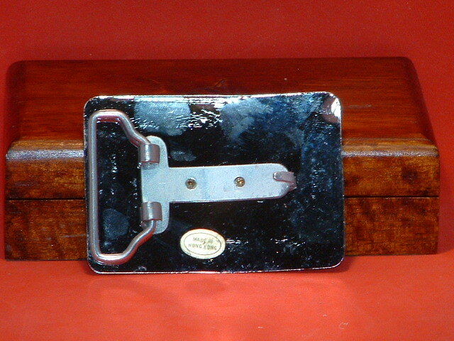 Pre-Owned Silver & Gold Color Bull Head Belt Buckle