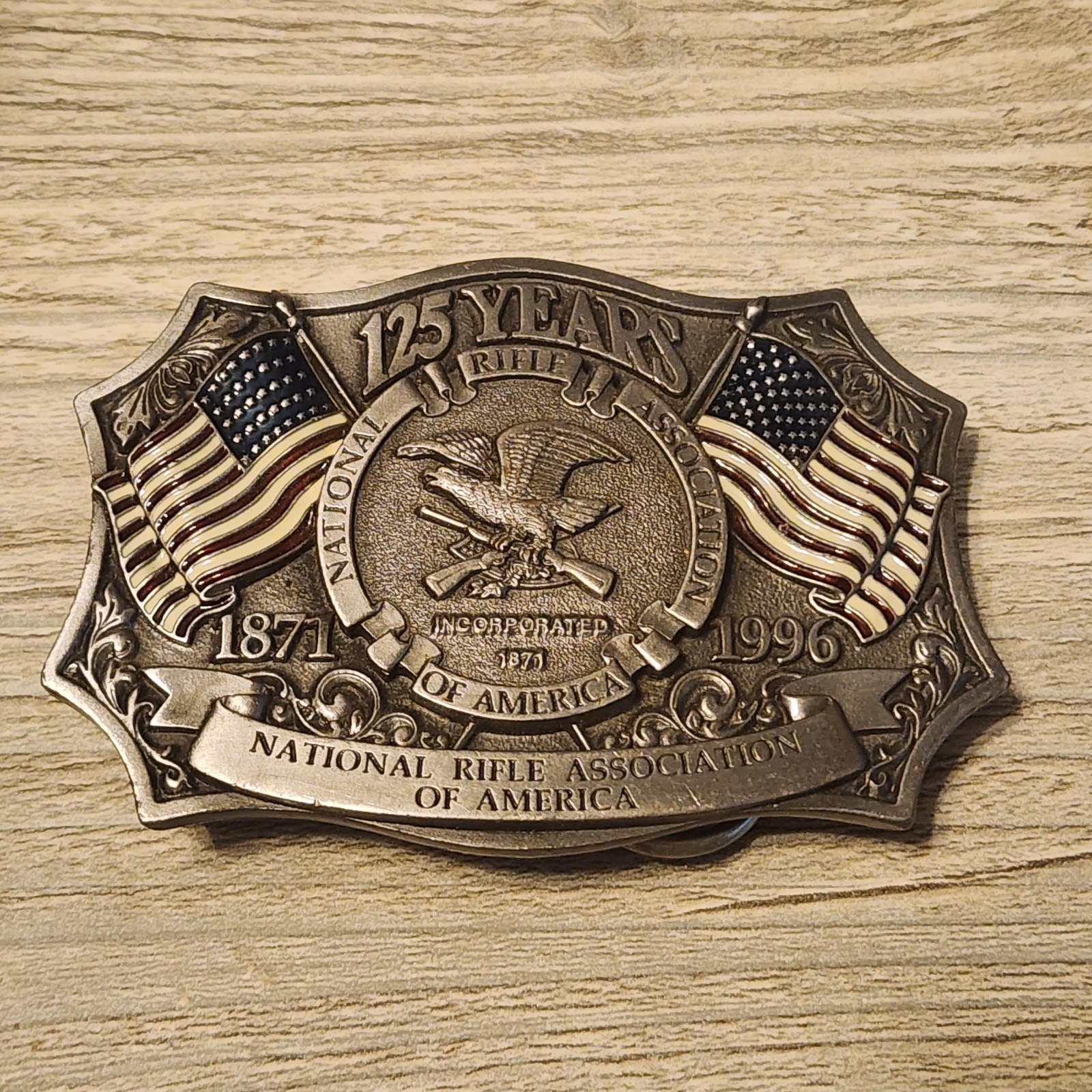 Choice – Vintage Belt Buckle; NRA; Operation Desert Storm; Vietnam; Hunting