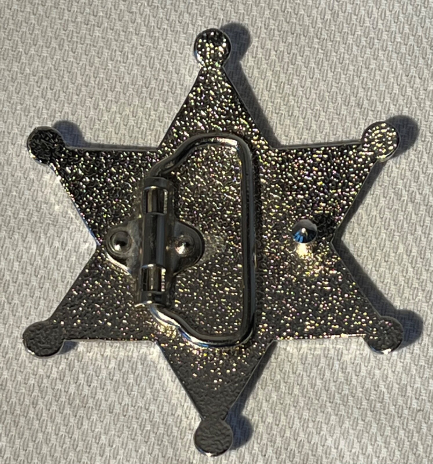 Silver Sheriff Badge Belt Buckle Western Style Belt Buckle