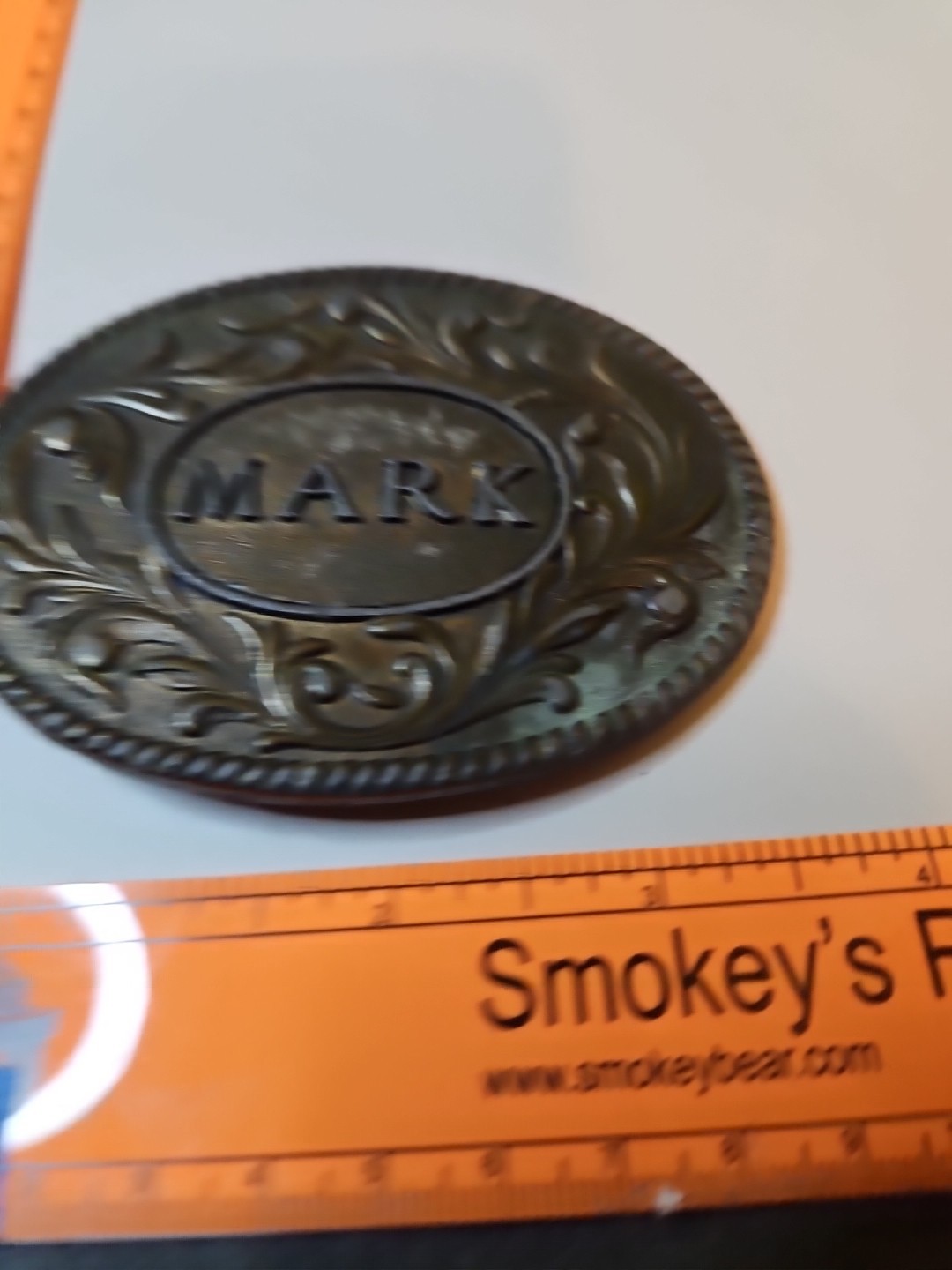 Oden Belt Buckle « Mark » Made in USA Brass Tone