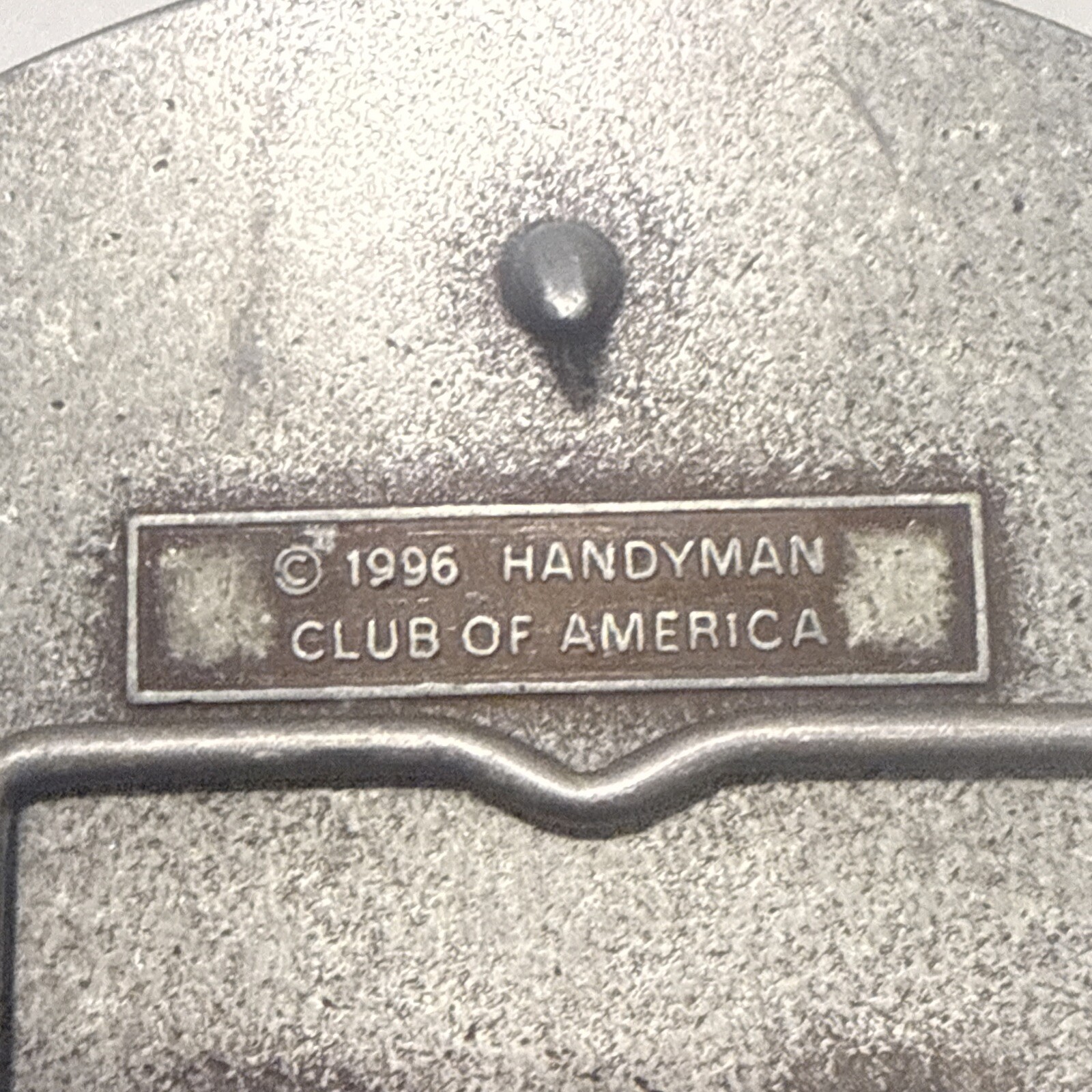 Vintage Handyman Club Of America Life Member Belt Buckle 1996 (Ft Hammer & Logo)