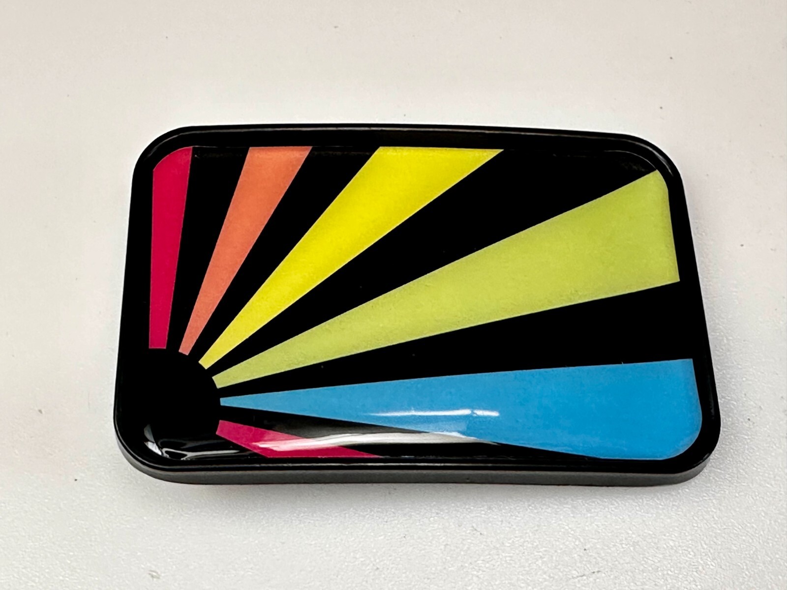 Sunrise Rays Abstract Multicolored Rainbow Sunrays? Rectangular Belt Buckle