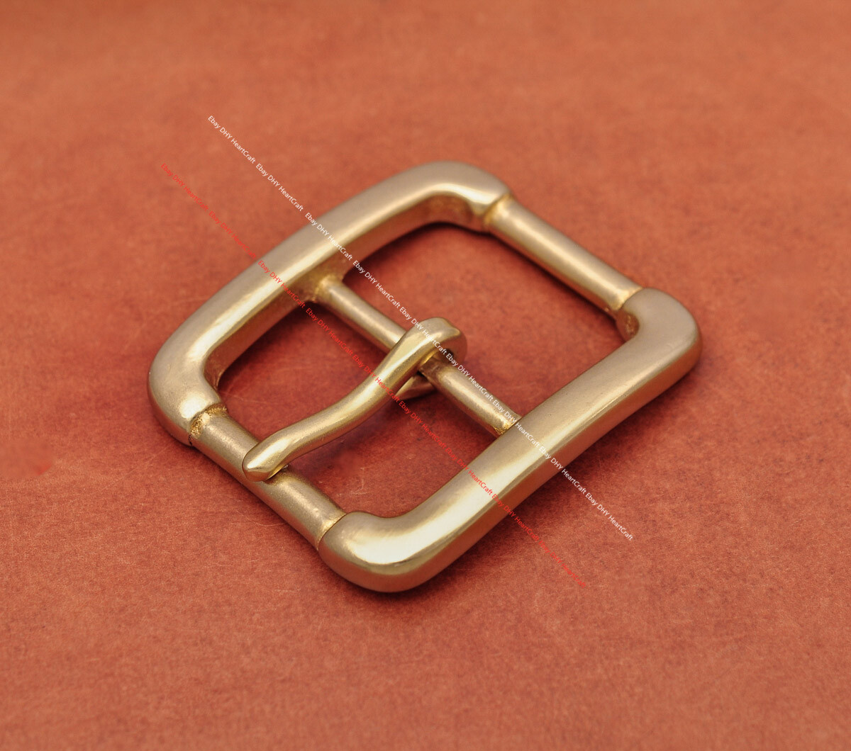 40mm HEAVY DUTY SOLID BRASS COWBOY CENTER BAR BELT BUCKLE LEATHERCRAFTS HARDWARE