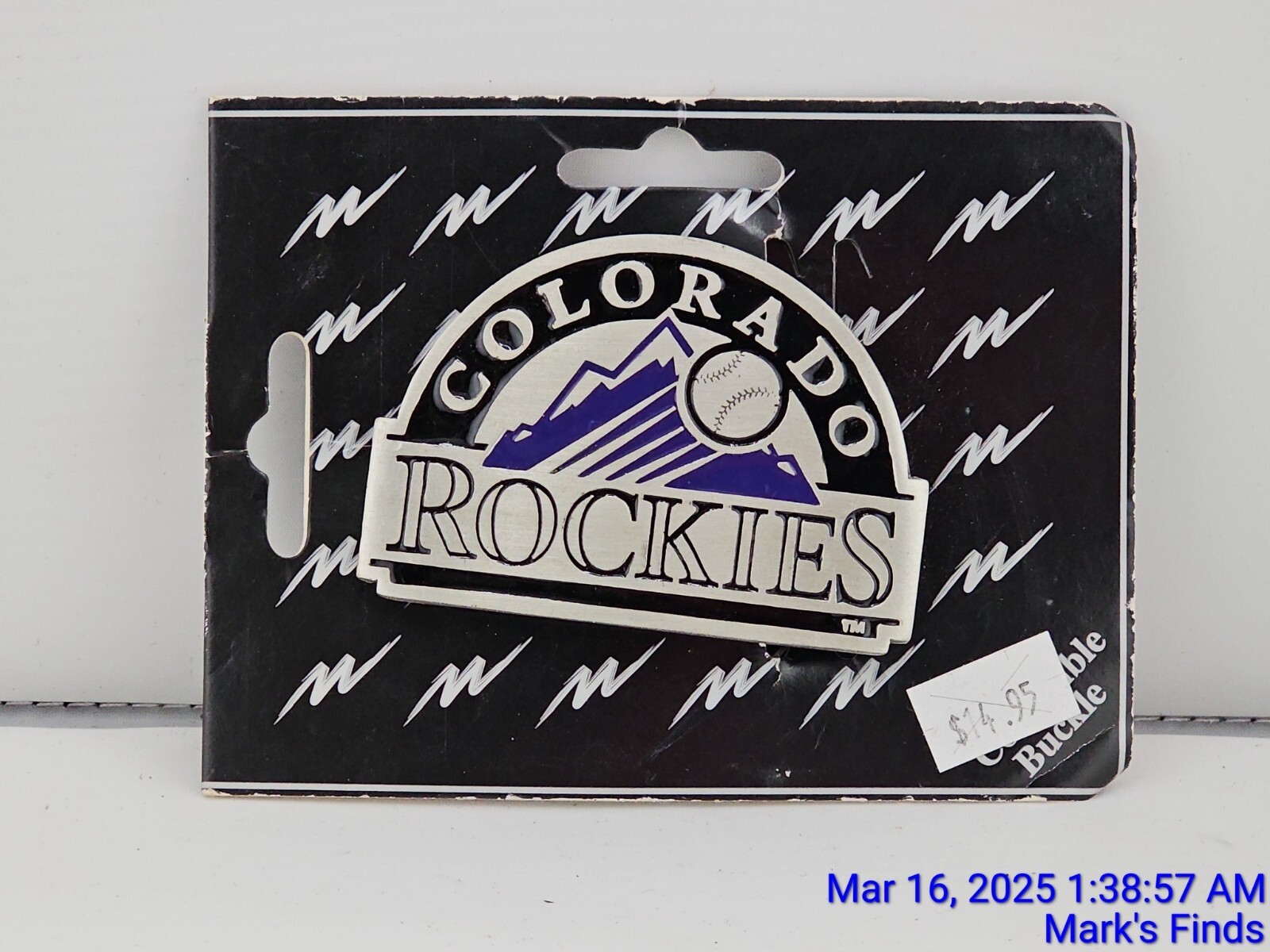 Colorado Rockies MLB Major League Baseball Team Belt Buckle New Old Stock