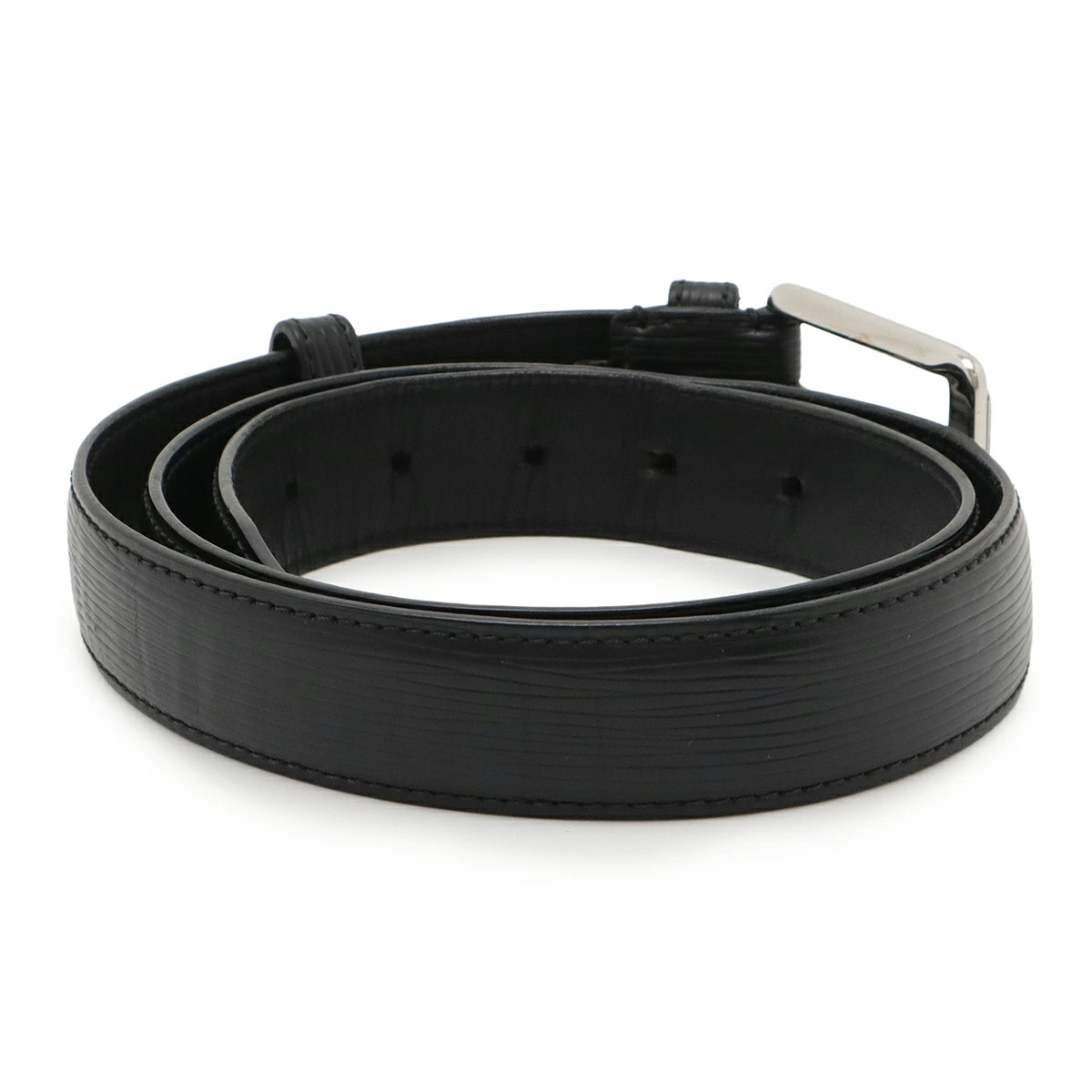 LOUIS VUITTON LOUIS Vuitton Epi Santulle Force Belt Noir Black