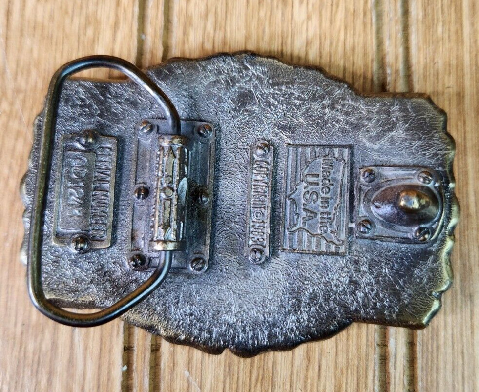 THE GREAT AMERICAN BUCKLE CO. 1983 BALD EAGLE BELT BUCKLE