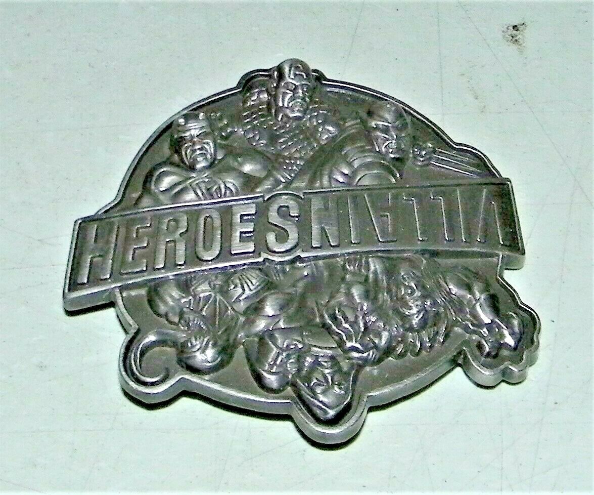 2009 MARVEL Comic HEROES VS VILLAINS Brass BELT BUCKLE Nickel Silver Color E.C.
