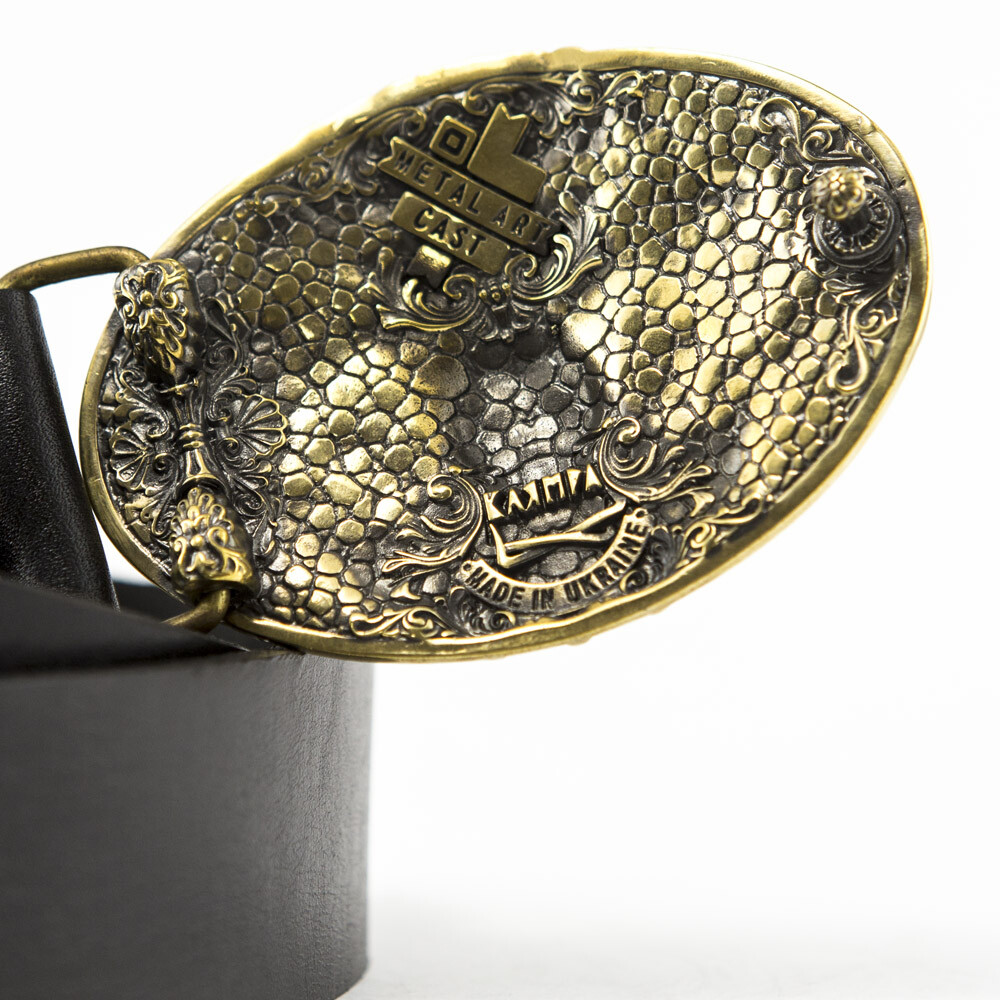 Belt buckle King Lion, Animal solid brass belt buckle, lion head on the buckle