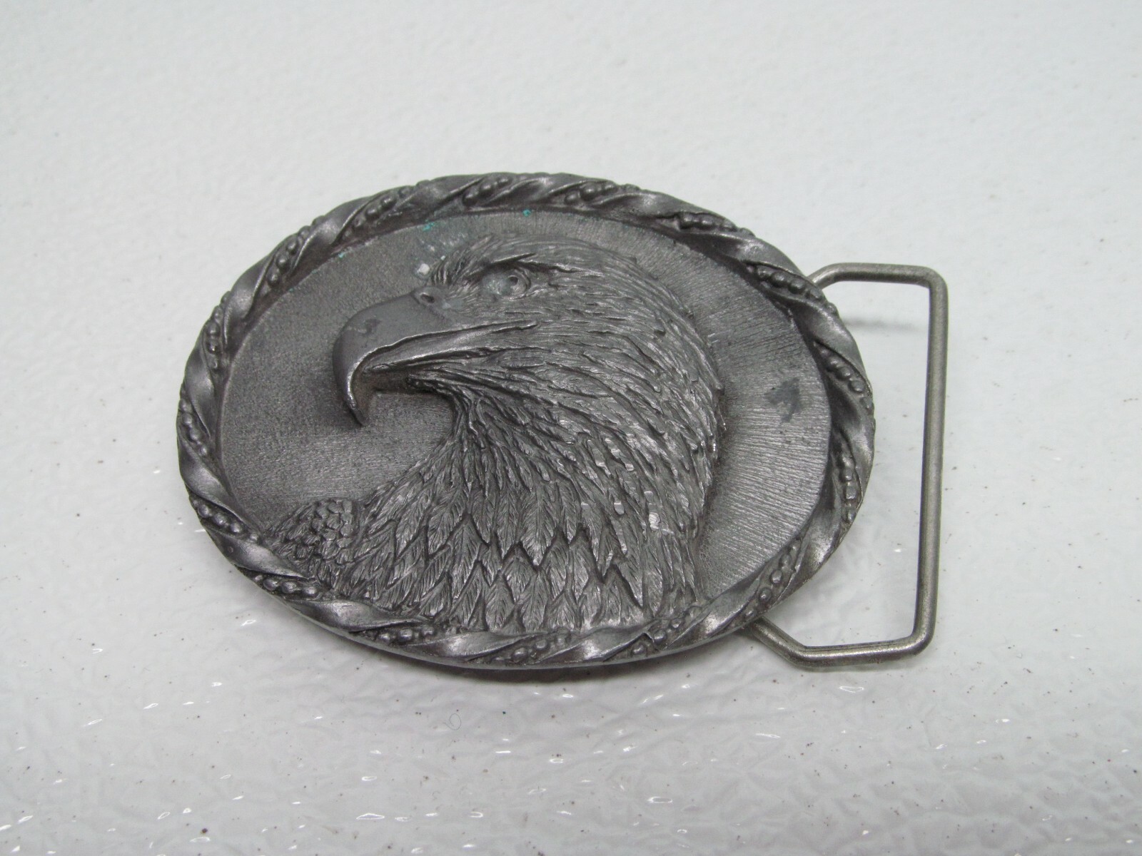 Belt Buckle 1992 Colorado Silver Star Eagle Made in USA