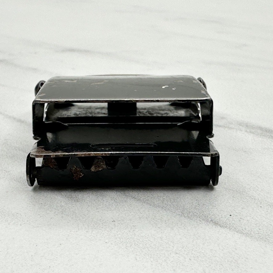 Black Web Clamp Military Style Slide Belt Buckle Simple Basic Unisex