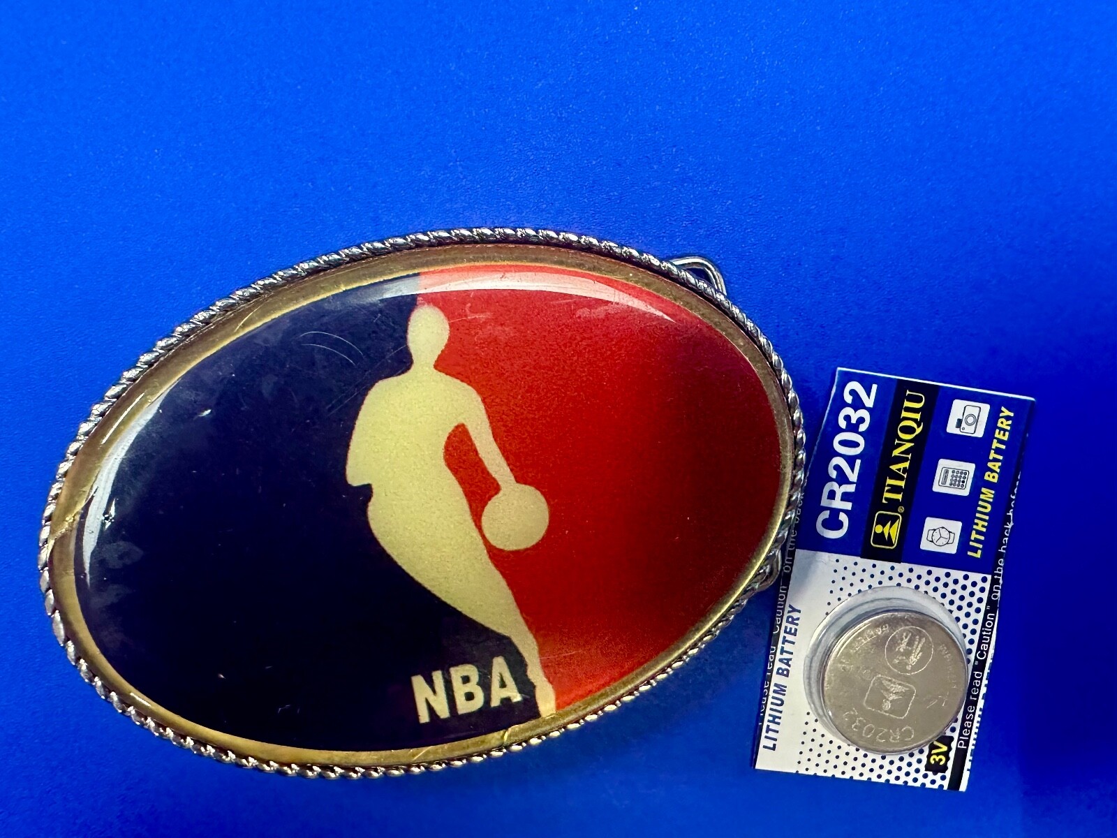 NBA Basketball Player Led Light Flashing Belt Buckle W/ Fresh Battery!