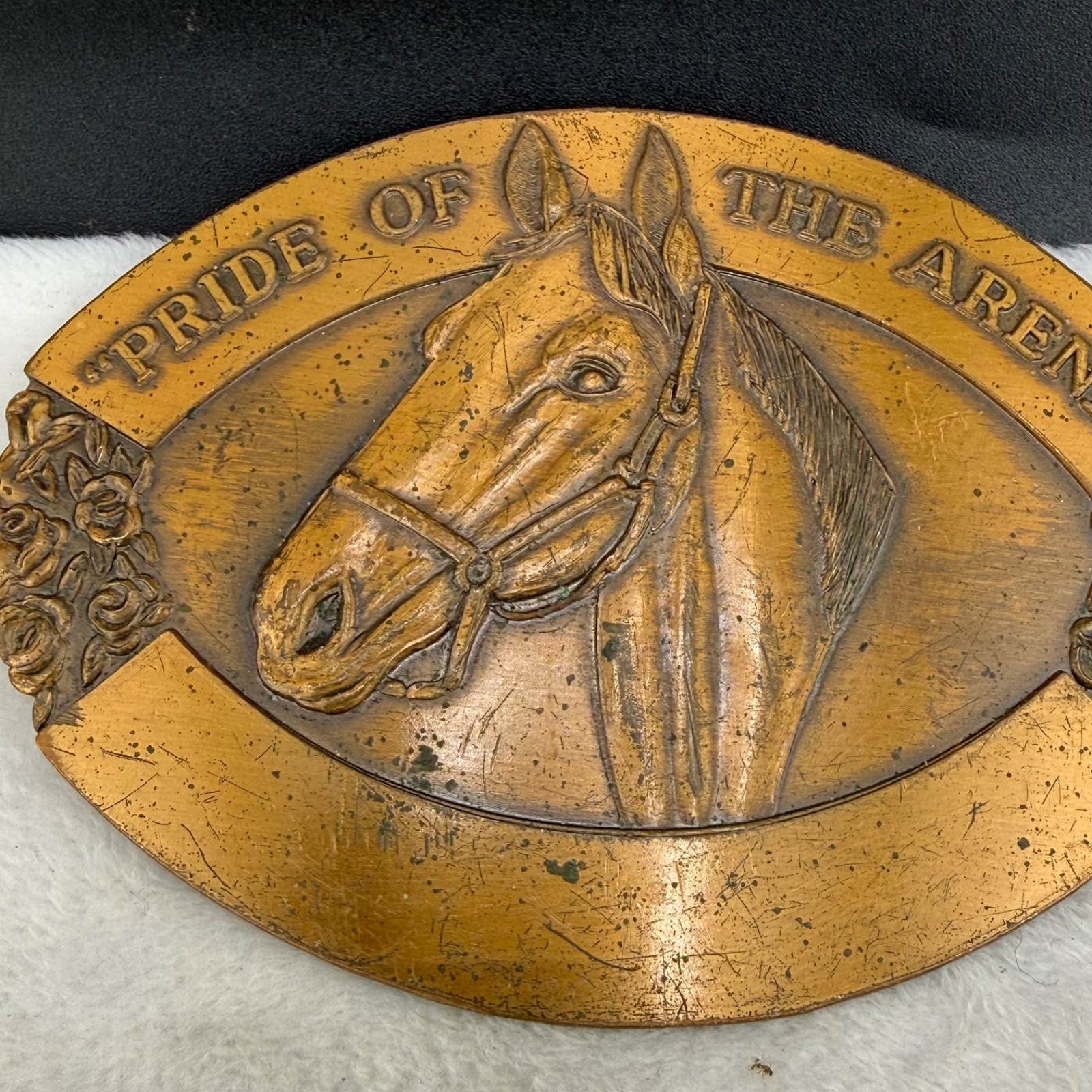 Vintage Horse Belt Buckle Limited Edition Equestrian Pride of the Arena