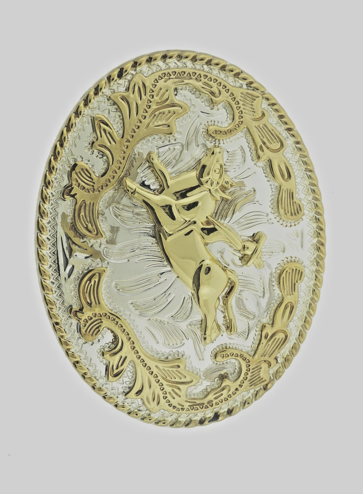 Rodeo Belt Buckle Gold Silver Metal Cowgirl Cowboy Men Women Vintage Texas State