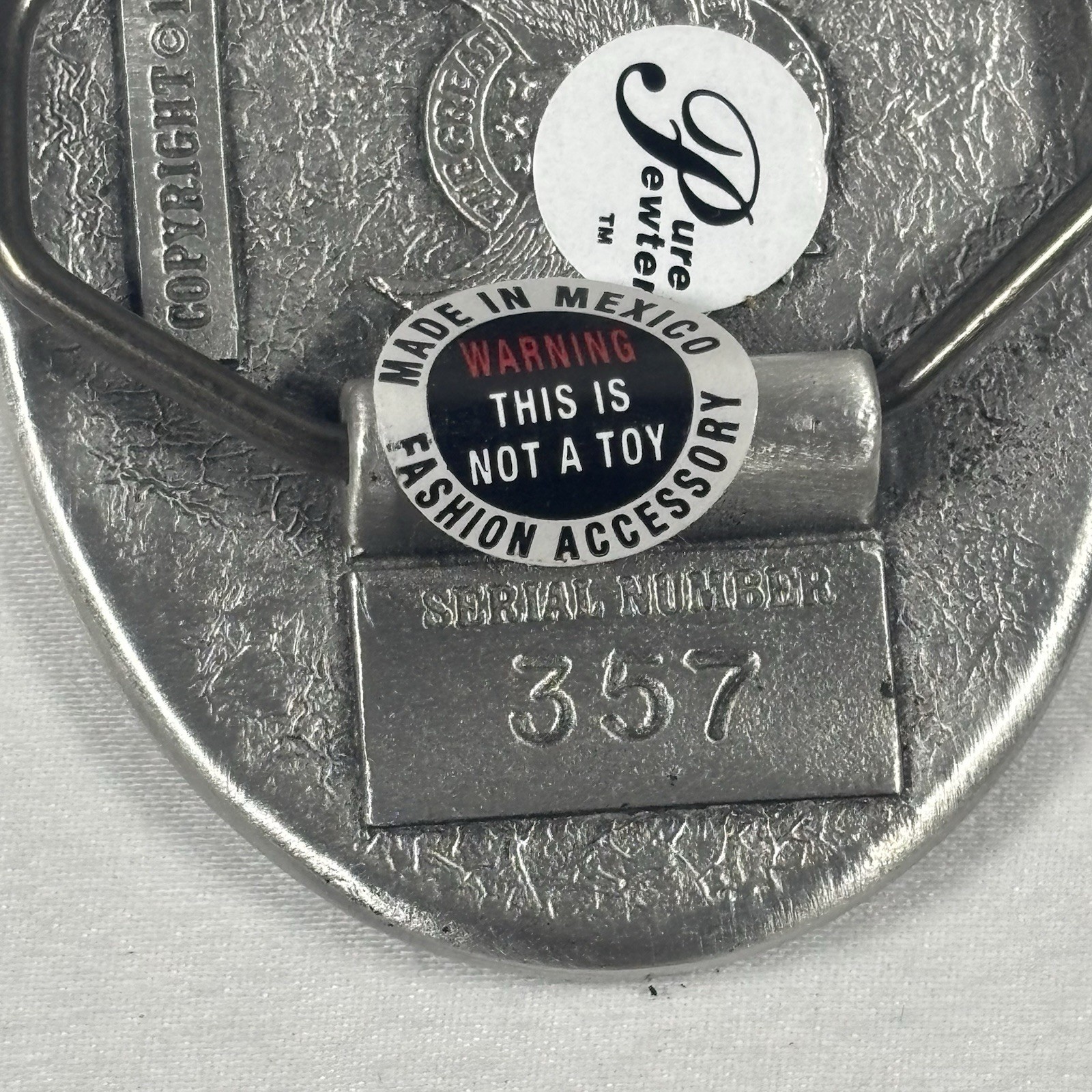 Vintage Dazzle Em With Brilliance or Baffle Em With Bullshit Belt Buckle