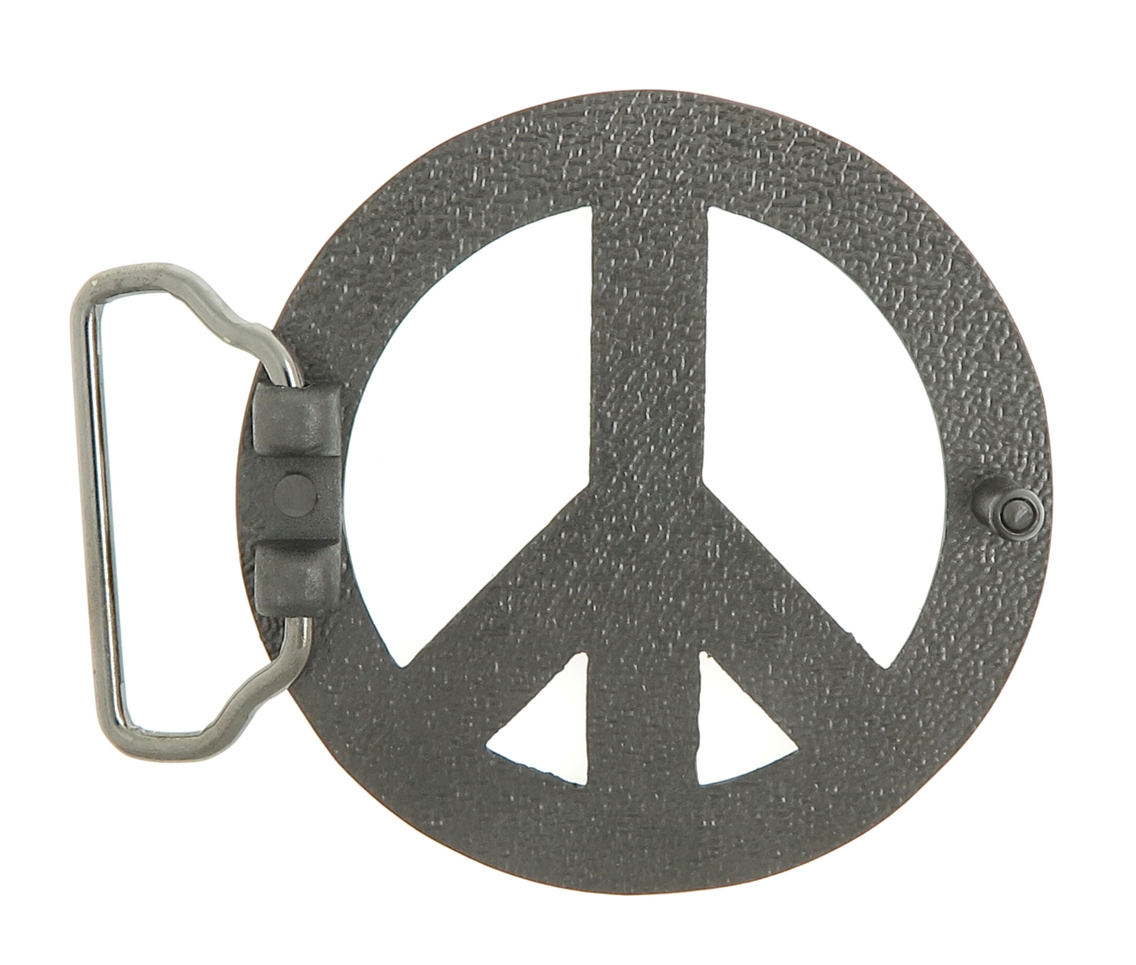 Peace Sign Symbol Rasta Flag Metal Belt Buckle