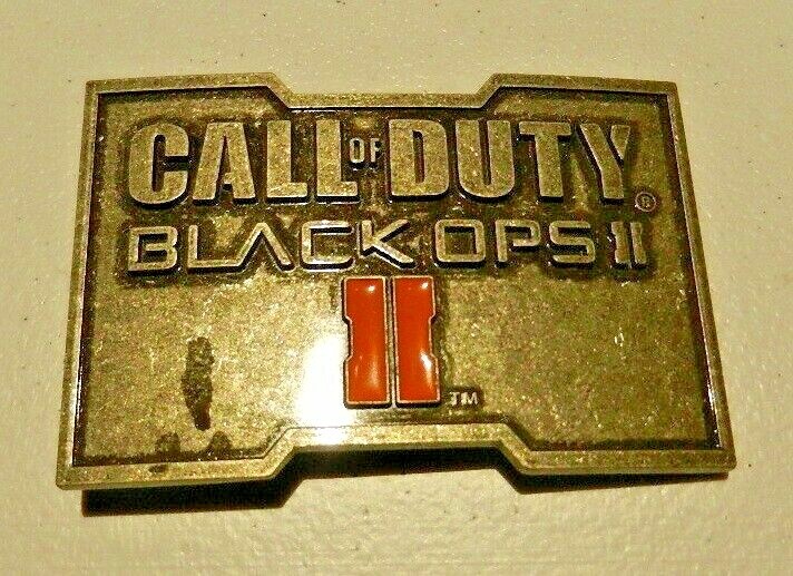 Call of Duty Black OPS II Logo Metal Stamped Belt Buckle -New old stock