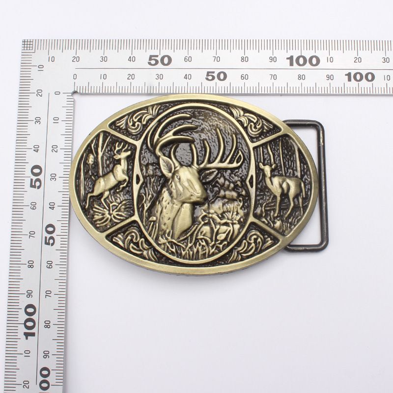 Deer Hunter Buckles – 3.8cm Animal Buckle For Leather Belt Fashion Accessories
