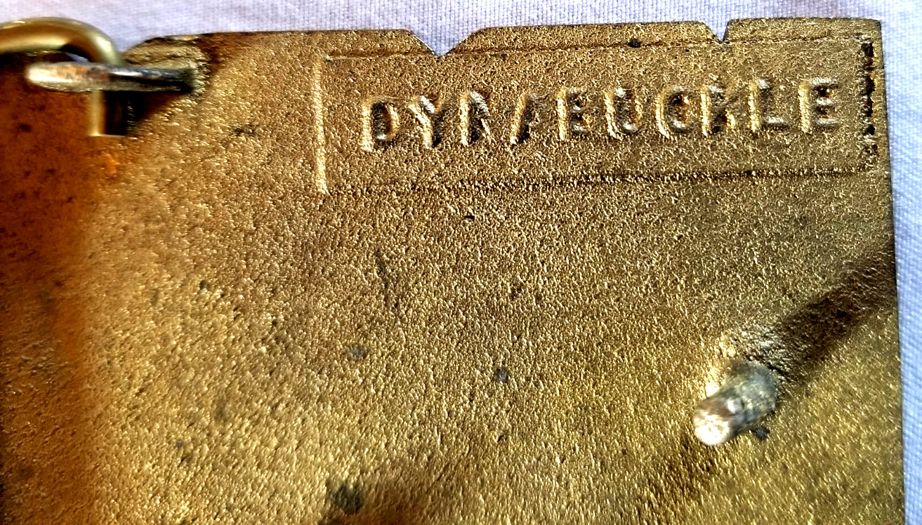 ISCO Brass Union Worker Trade Belt Buckle Provo Utah Dynabuckle VTG Occupations