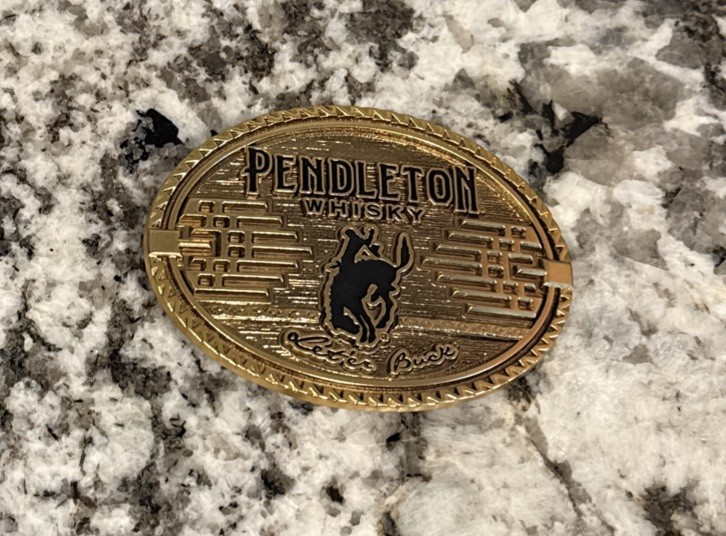 Pendleton Whisky Belt Buckle 2026 Limited Edition Montana Silversmiths Gold EUC