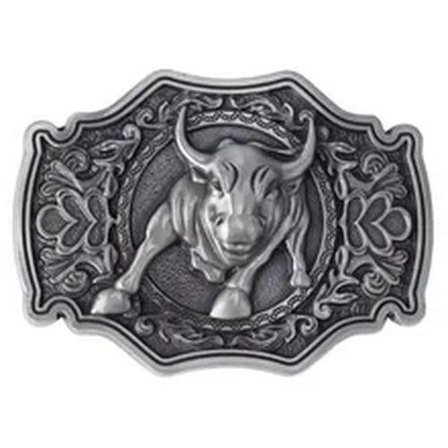 Cartoon Bull Buckle-Handmade Belt Buckles Leather Belts Accessories DIY Waistban