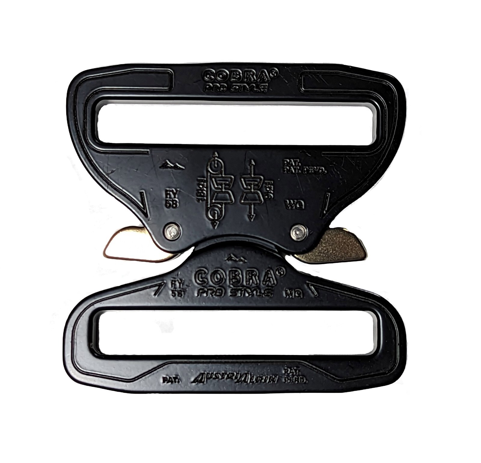 AustriAlpin COBRA 2.25&Prime; 58mm Quick Release Dual Wide Fixed Duty Belt Buckle
